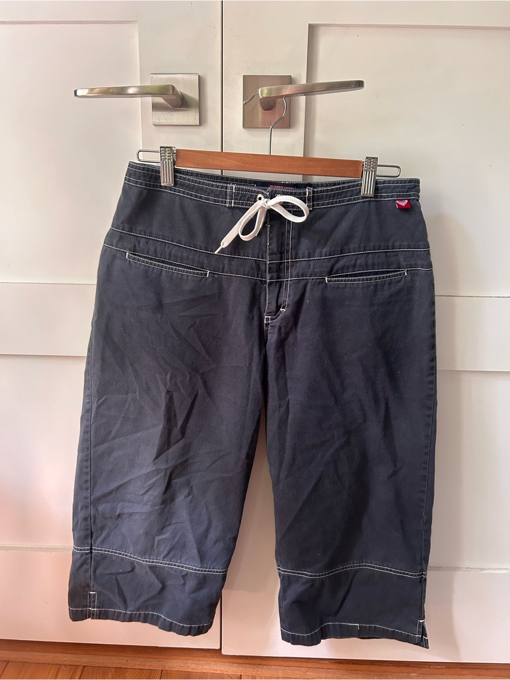 Quiksilver Black and White RoxyJean Waistband Shorts